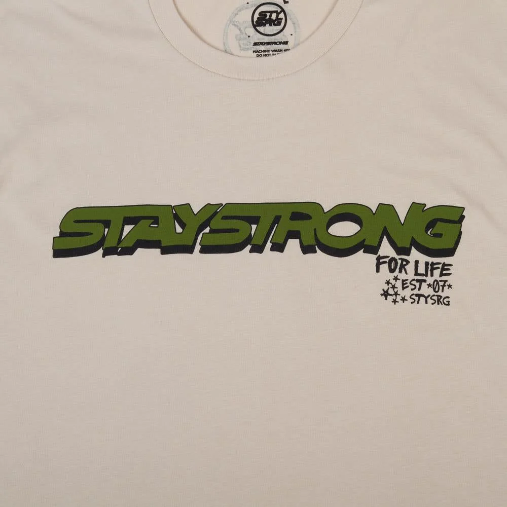 Stay Strong Freestyle Youth T-Shirt - Soft Cream - Image 3